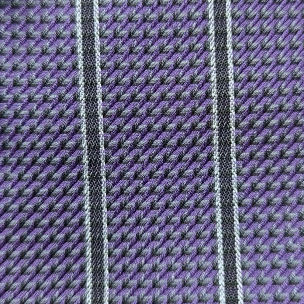 Ermenegildo Zegna Purple Dress Shirt with Black and White Pinstripes 👔 - Picture 7 of 7